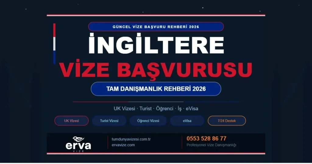 İngiltere Vize Başvurusu 2026 - Erva Vize Tam Danışmanlık Rehberi