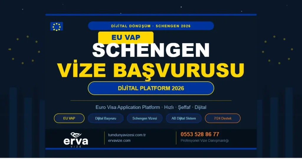 Schengen Vize Başvurusu 2026 - Erva Vize EU VAP