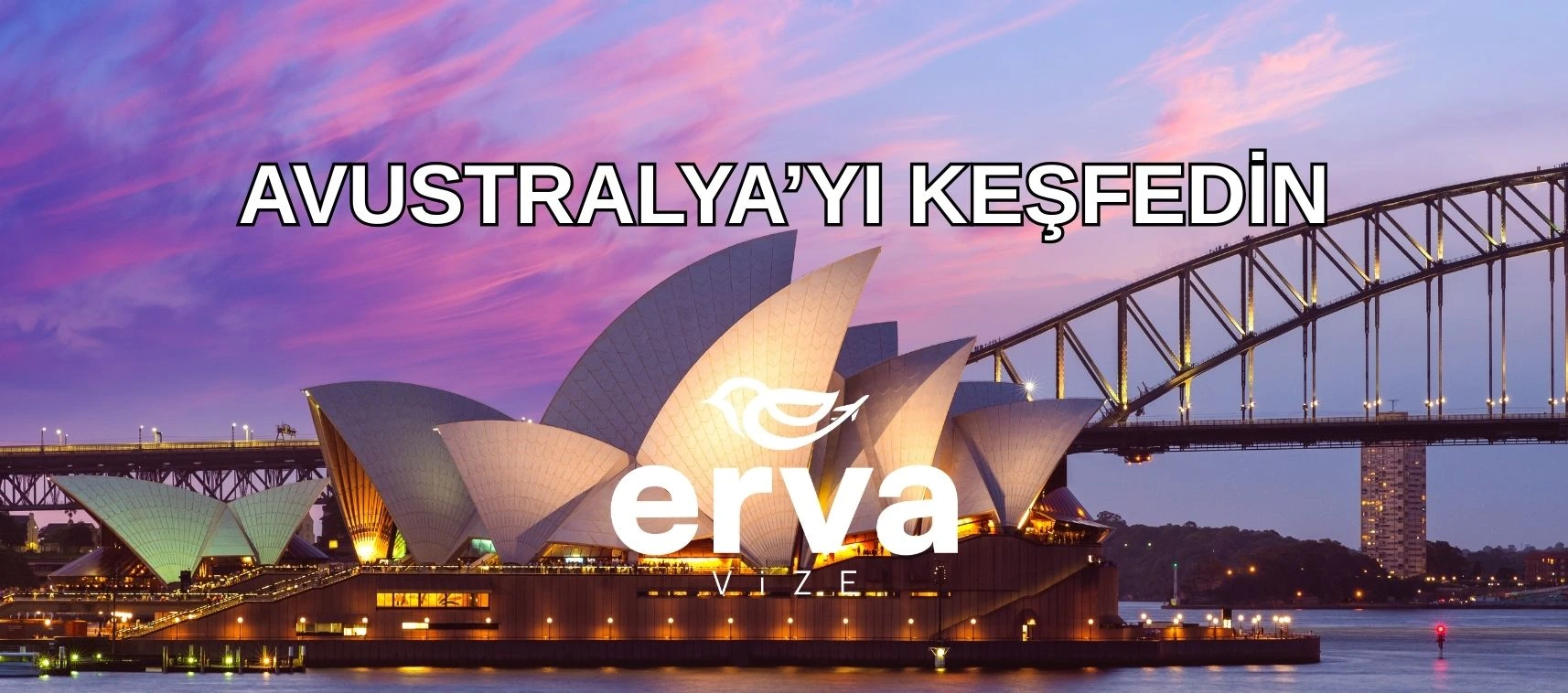 Avustralya vizesi başvuru süreci ve Avustralya’yı keşfedin temalı tanıtım görseli