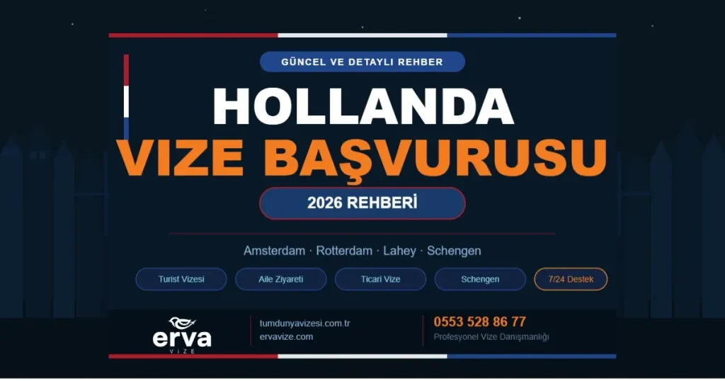 Hollanda Vize Başvurusu 2026