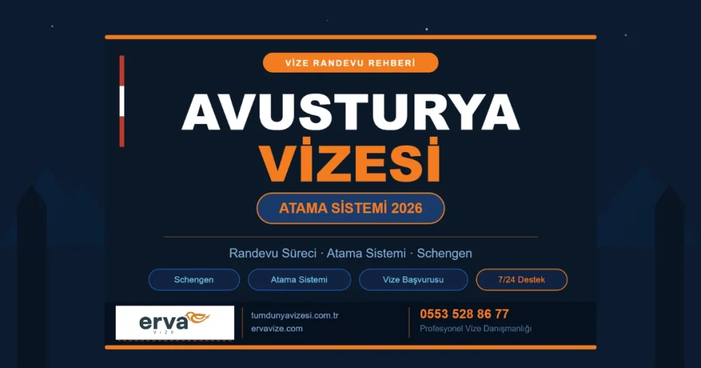 Avusurya vize randevu sistemi