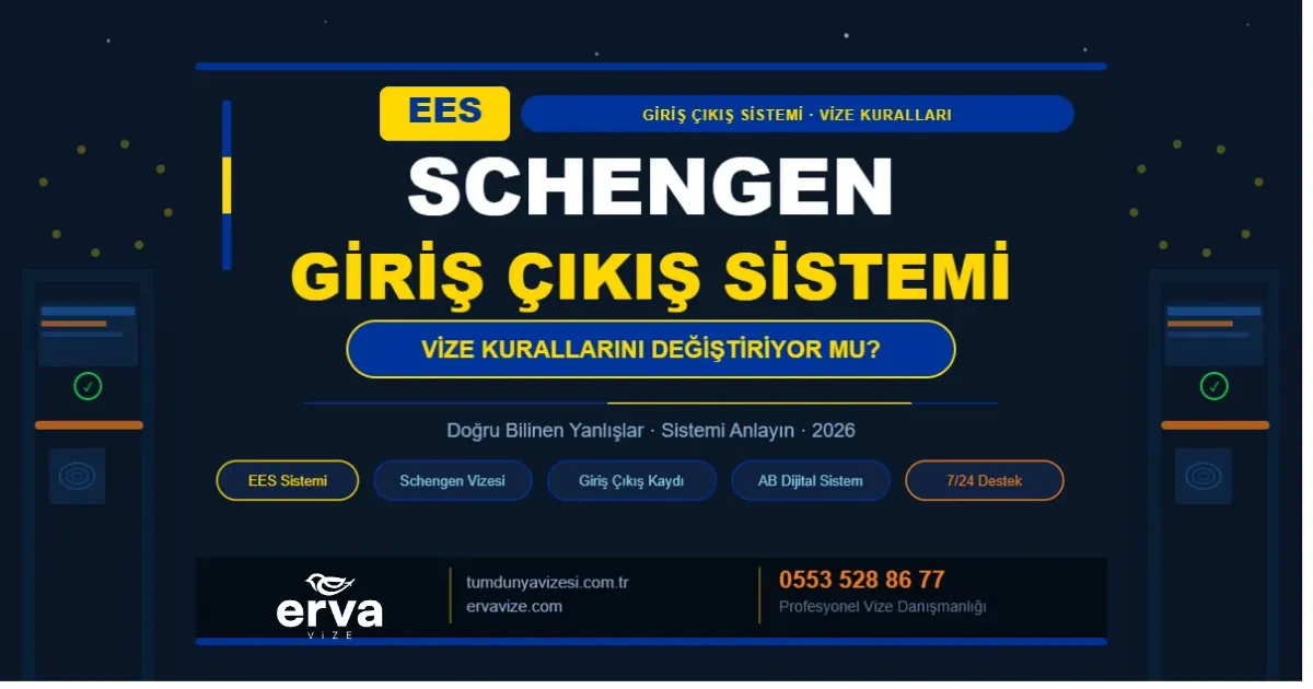 Schengen Giriş Çıkış Sistemi (EES) nedir, nasıl çalışır ve Schengen vizesi kurallarını değiştirir mi